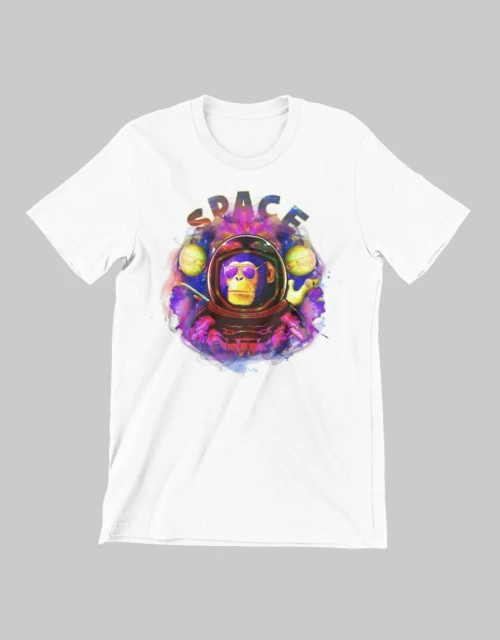 Space Monkey Παιδικό T-Shirt - WHITE