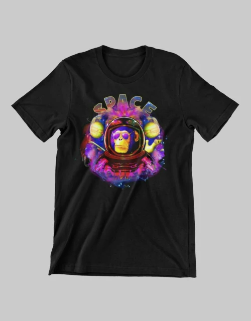 Space Monkey Παιδικό T-Shirt - BLACK