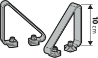 Nordrive Πλαινά για Μπάρες Αλουμινίου Kargo-Plus KP-4 10cm 2τμχ