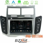 Bizzar Toyota Yaris Silver Color Android 10.0 Q 8core Navigation Multimedia