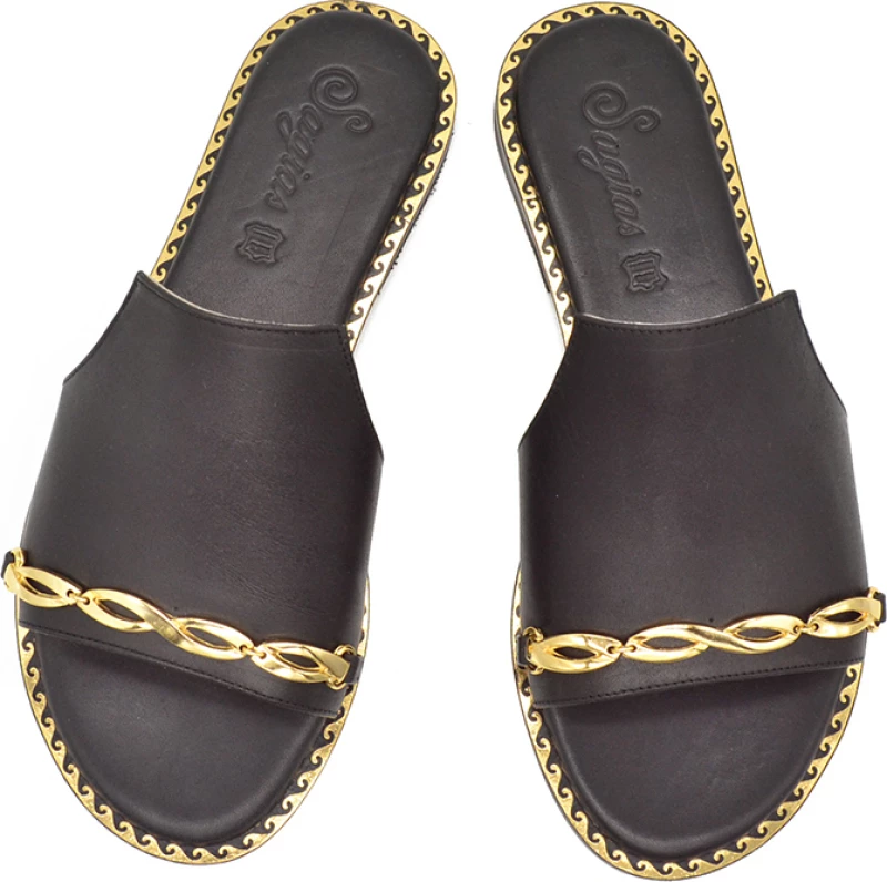 SAGIAS SHOES ΣΑΝΔΑΛΙ 2004 ΜΑΥΡΟ
