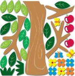 Αυτοκόλλητο Τοίχου Apple Tree