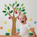 Αυτοκόλλητο Τοίχου Apple Tree