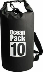 Αδιάβροχο PVC Σακίδιο Παραλίας 10L Ocean Dry Bag, σε μαύρο χρώμα