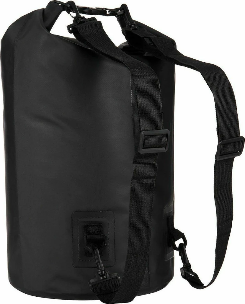 Αδιάβροχο PVC Σακίδιο Παραλίας 10L Ocean Dry Bag, σε μαύρο χρώμα
