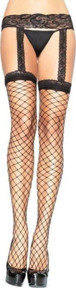 Leg Avenue 1769 Stockings Garterbelt Black