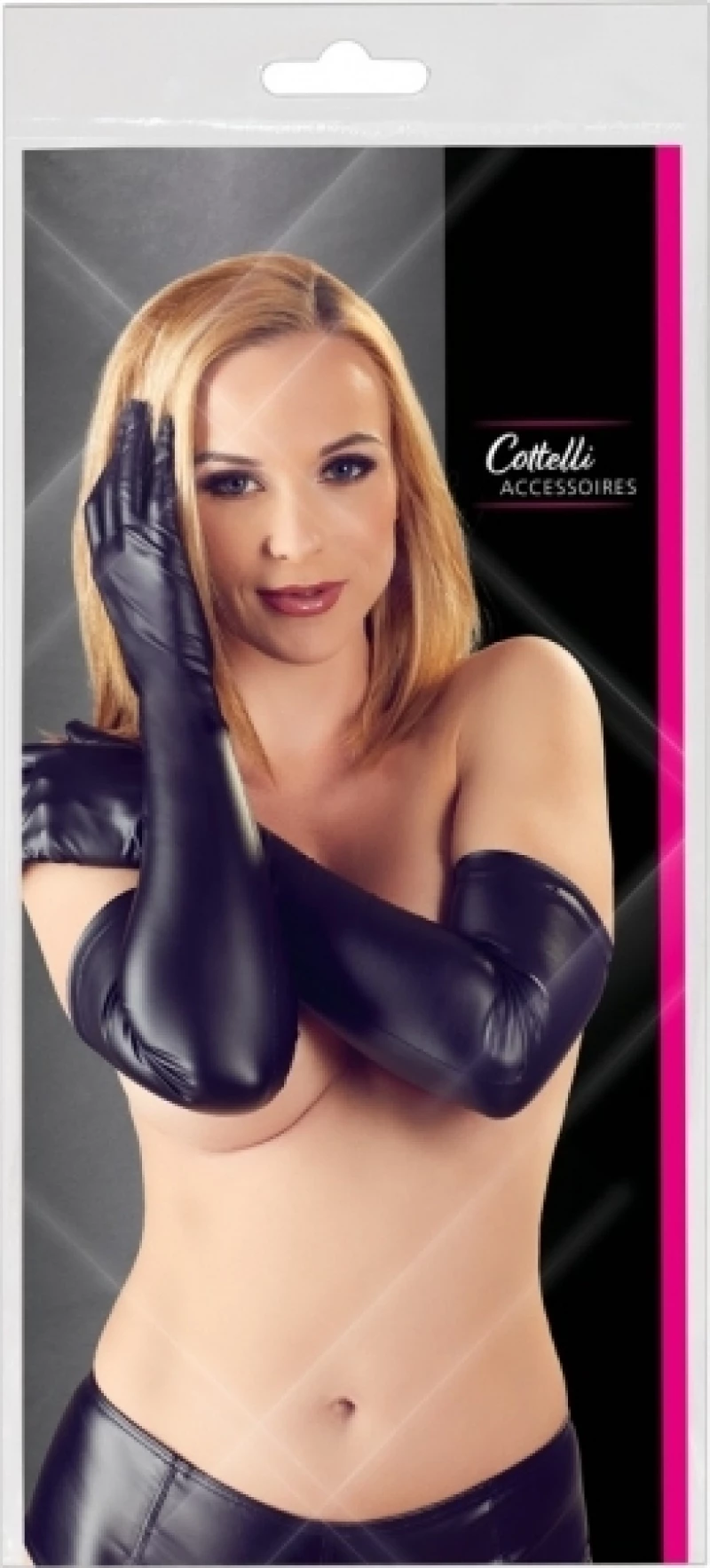 Cottelli Collection Matte Long Gloves Black