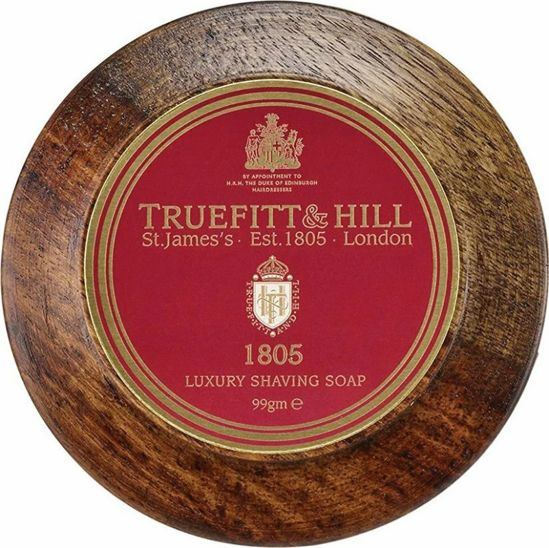 Truefitt & Hill 1805 Luxury Shaving Soap In Wooden Bowl 99gr