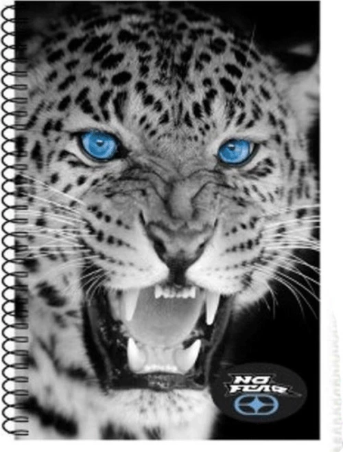 No Fear Σπιράλ Τετράδιο Ριγέ Α4 2 Θεμάτων 347-51440 Tiger