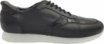 Ανδρικό Sneakers Δερμάτινο - 435 - Μαύρο