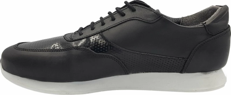 Ανδρικό Sneakers Δερμάτινο - 435 - Μαύρο