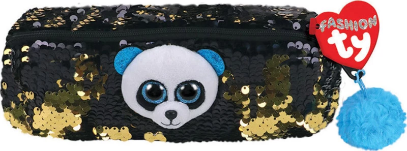 As Company TY Fashion Sequin Bamboo Κασετίνα Βαρελάκι με 1 Θήκη