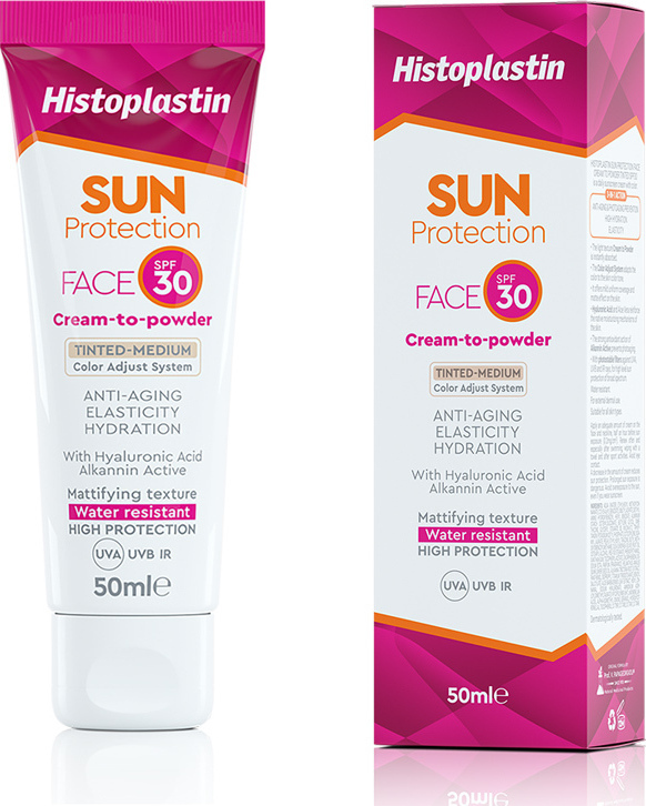 Heremco Histoplastin Sun Protection Tinted Face Cream to Powder Medium SPF30 50ml
