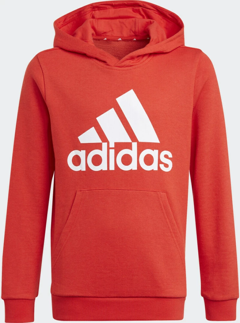 Adidas Παιδικό Φούτερ με Κουκούλα για Αγόρι Κόκκινο Essentials