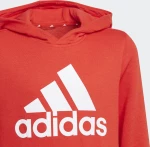 Adidas Παιδικό Φούτερ με Κουκούλα για Αγόρι Κόκκινο Essentials