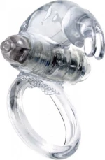 Rabbit Vibrating Cock Ring Clear