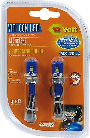 ΒΙΔΕΣ ΜΕ LED/12V 6000 MCD