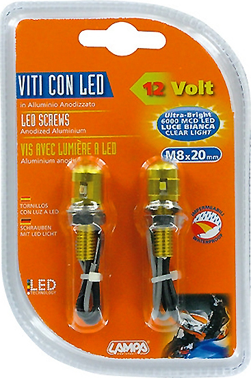 ΒΙΔΕΣ ΜΕ LED/12V 6000 MCD