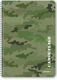 Logigraf Camouflage Τετράδιο Σπιράλ Wirelock B5/17χ25 4θ 120φ 02514