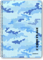 Logigraf Camouflage Τετράδιο Σπιράλ Wirelock B5/17χ25 4θ 120φ 02514