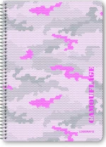 Logigraf Camouflage Τετράδιο Σπιράλ Wirelock B5/17χ25 4θ 120φ 02514