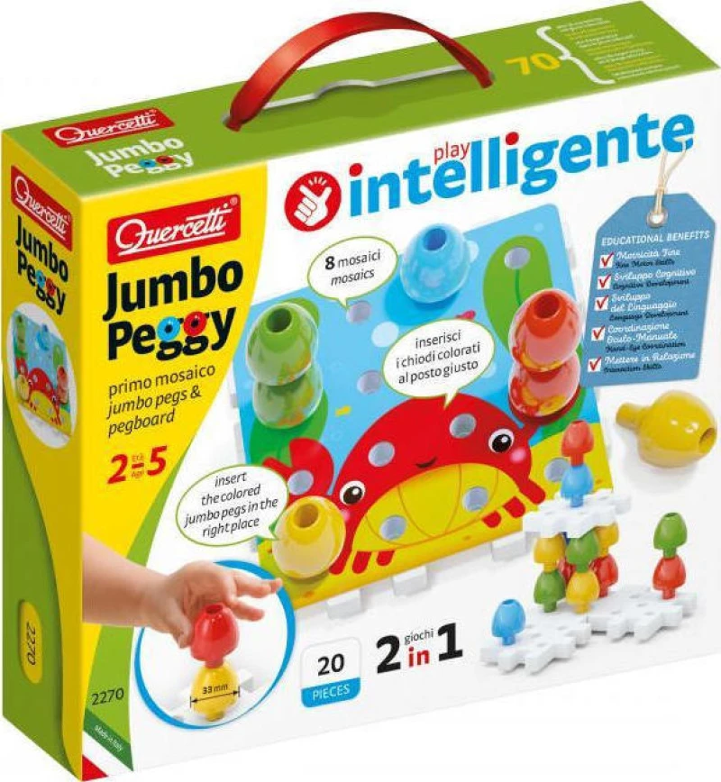 Παιχνίδι Jumbo Peggy 20 τεμ, Quercetti