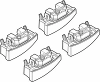 Nordrive Kit Άκρα-Πόδια για Μπάρες Bmw Σειρά 3 4D E90 2005-2011 4τμχ