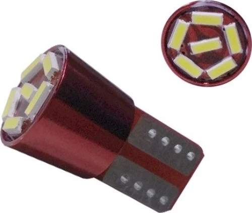 GloboStar T10 LED 6 SMD 4014 Can Bus Ψυχρό Λευκό 1τμχ