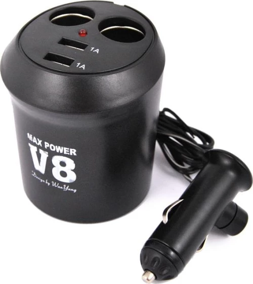 Autoline Φορτιστης Αναπτηρα Διπλος+2 Usb 13932