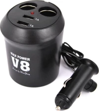 Autoline Φορτιστης Αναπτηρα Διπλος+2 Usb 13932