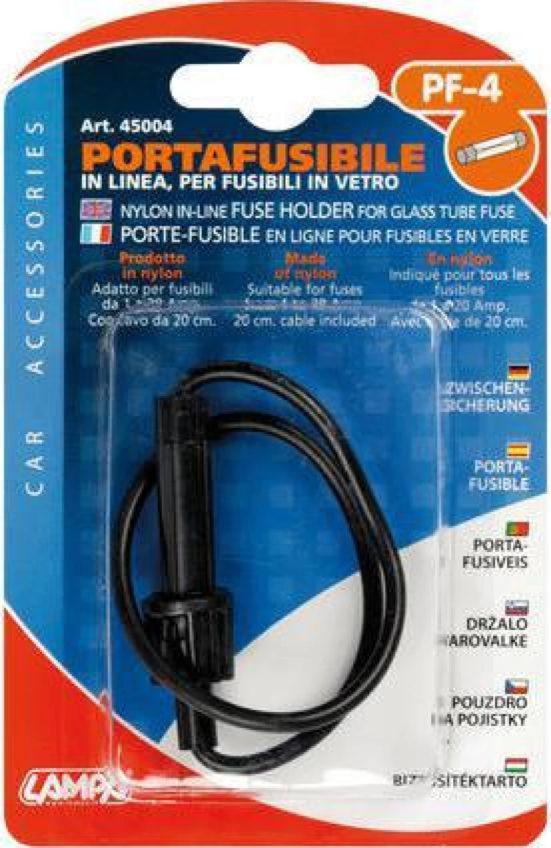 Lampa Nylon In-line Fuse Holder For Glass Tube