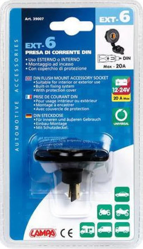 Lampa EXT-6 Din Flush Mount Accessory Socket