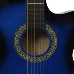 vidaXL Ηλεκτροακουστική Κιθάρα Western Acoustic Cutaway Guitar with Equalizer and 6 Strings Blue