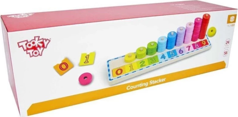 Tooky Toys Ξύλινος Άβακας Αριθμητήριο