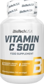 Biotech USA Vitamin C 500 120 μασώμενες ταμπλέτες