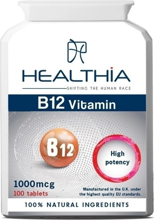 Healthia Β12 Vitamin 1000mg 100 ταμπλέτες