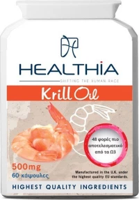 Healthia Krill Oil 500mg 60 κάψουλες