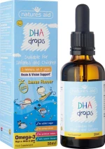 Natures Aid DHA Drops 50ml Λεμόνι