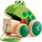 Hape Push & Pull Ξυλινο Συρομενο Βατραχακι - E0361