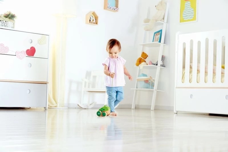 Hape Push & Pull Ξυλινο Συρομενο Βατραχακι - E0361