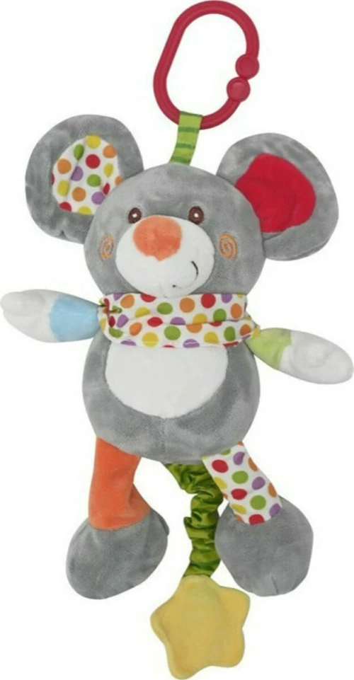 Lorelli Music Toy Mouse Λούτρινο Μουσικό Παιχνίδι Ποντικάκι 10191440003
