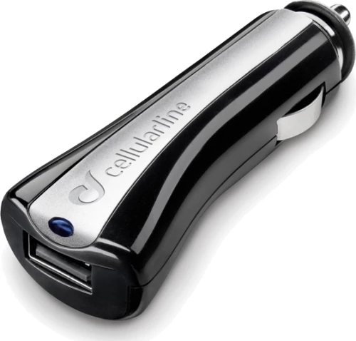 Cellularline Usb Car Charger For Iphone, Samsung And Smartphones 5W/1A (Cbrusbccbk)