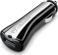 Cellularline Usb Car Charger For Iphone, Samsung And Smartphones 5W/1A (Cbrusbccbk)