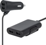 Maxlife Car Charger Mxcc-03 Fast 4 Ports 5.4A Black