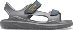 Crocs Παιδικά Παπουτσάκια Θαλάσσης Swiftwater Expedition για Αγόρι Γκρι
