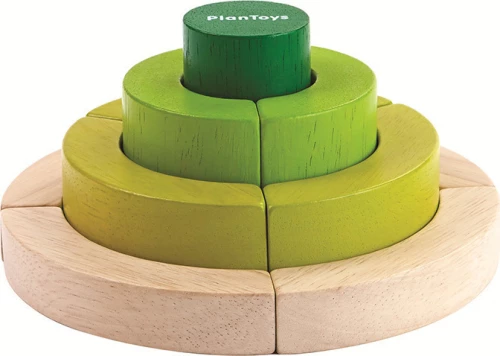 Plan Toys Ξύλινα Καμπυλωτά Τουβλάκια
