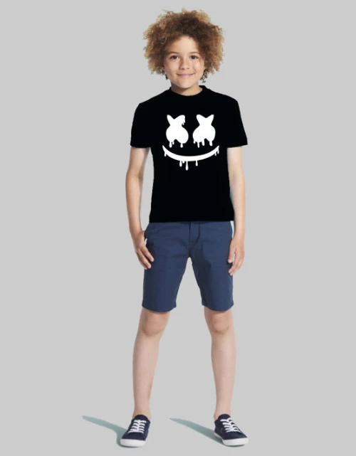 Marshmello dj kids t-shirt - BLACK