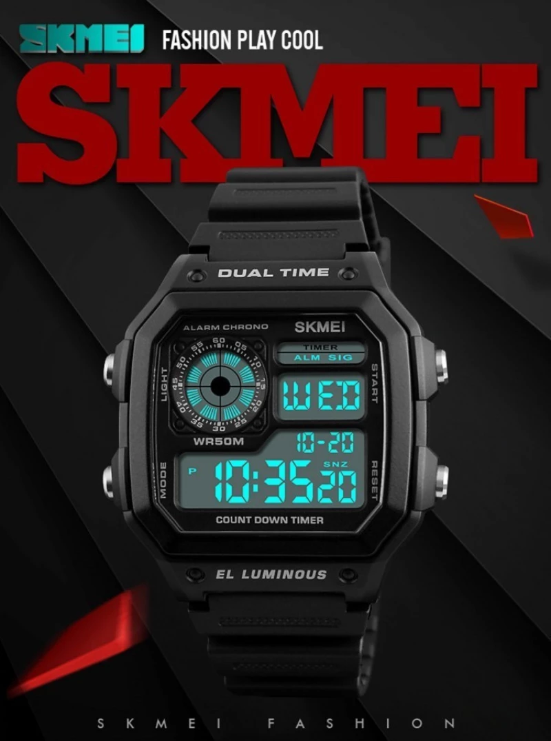 Ρολόι Χειρός Ανδρικό Skmei 1299 Black
