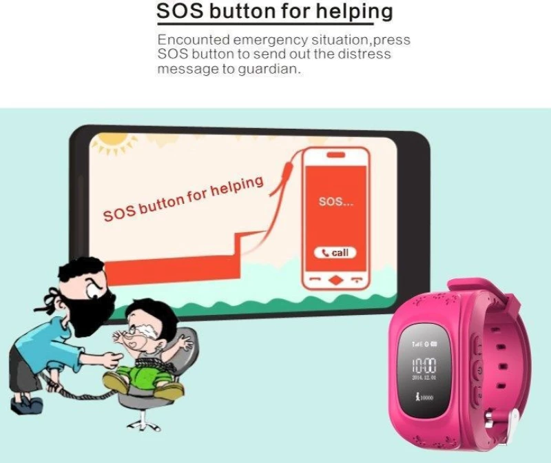 Παιδικό Ρολόι Χειρός Intime Gps, Sos, Βηματομετρητής, Πράσινο / It-025 (Intime)