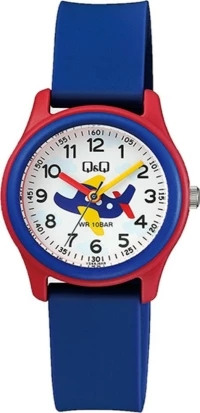 Q&Q Blue Rubber Strap
